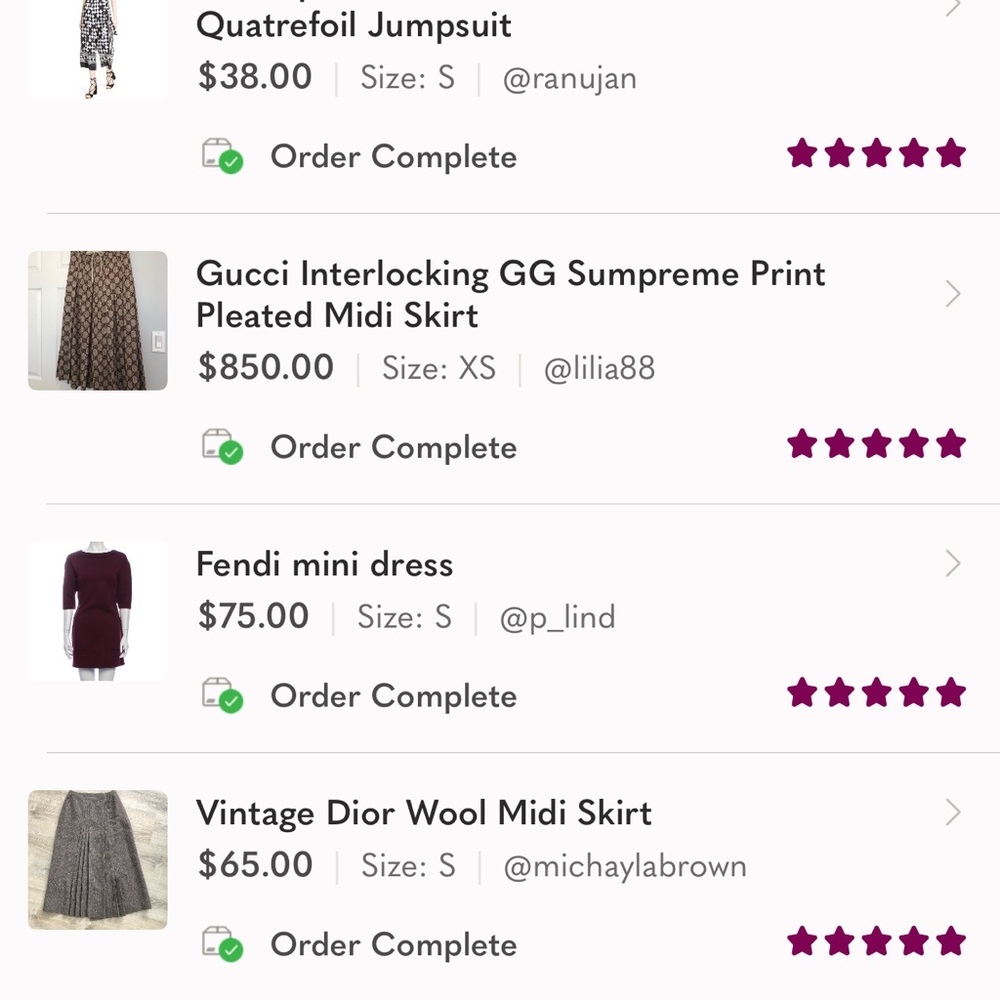 REVIEWS From Previous Sales